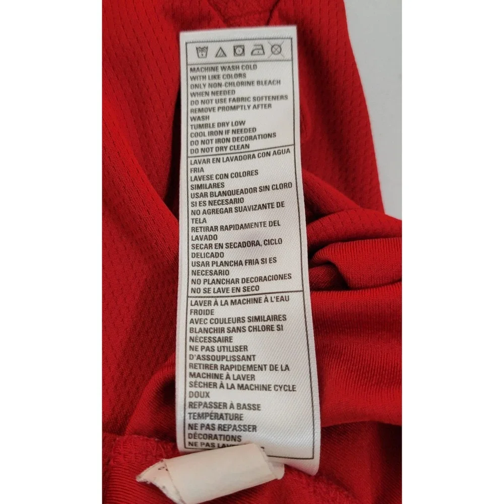 Adidas Climalite Wisconsin Badgers Mens XL Embroidered Red Collared T-Shirt 1030
